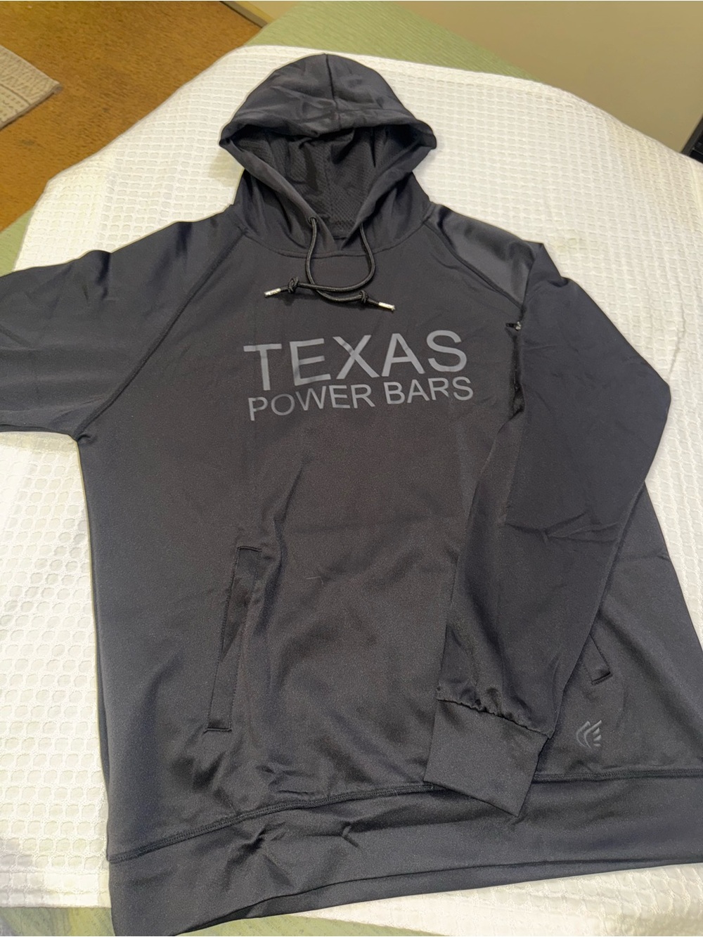 Texas Power Bars Men's Black Performance Hoodie